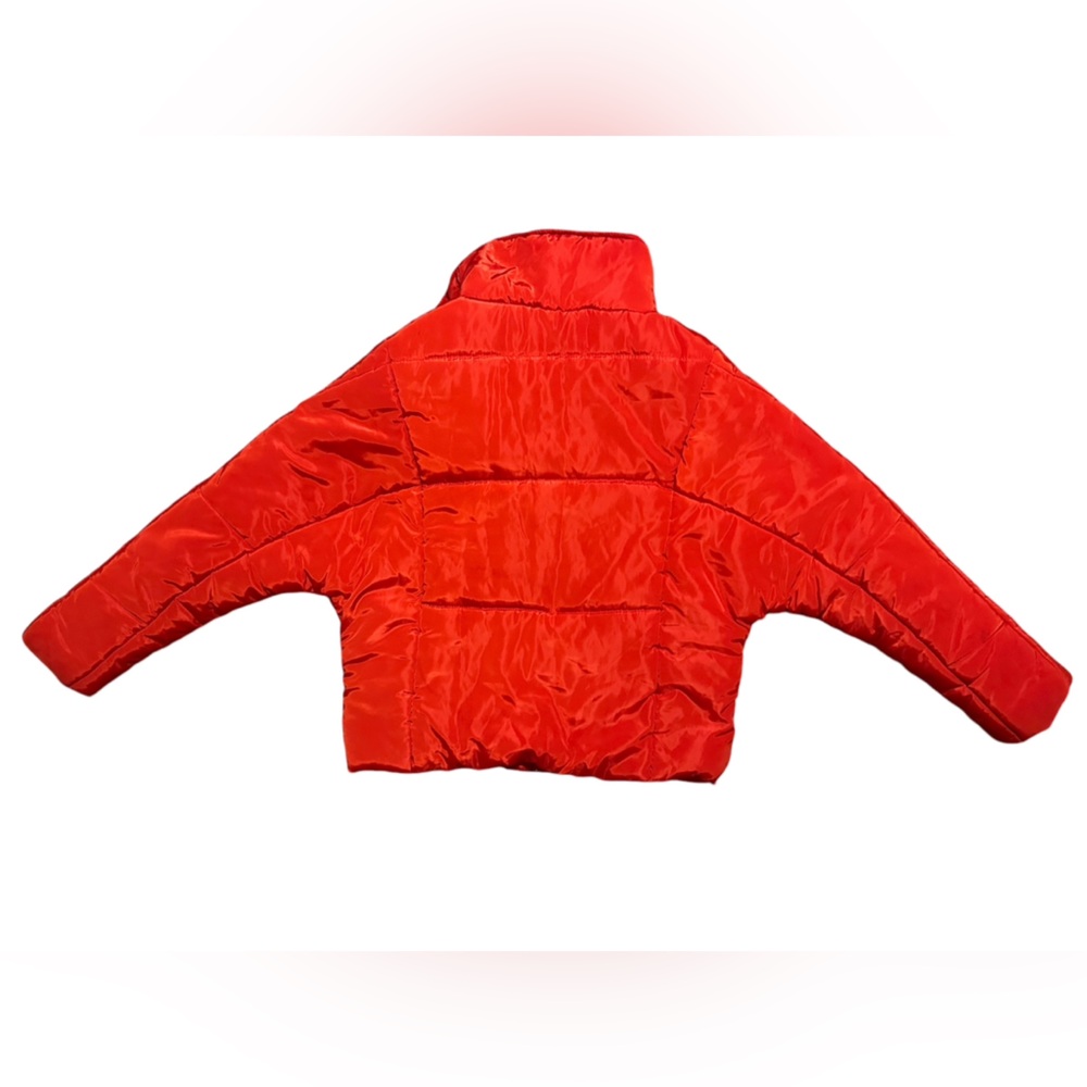 Pretty Little Thing Red Puffer Jacket - Picture 2 of 6